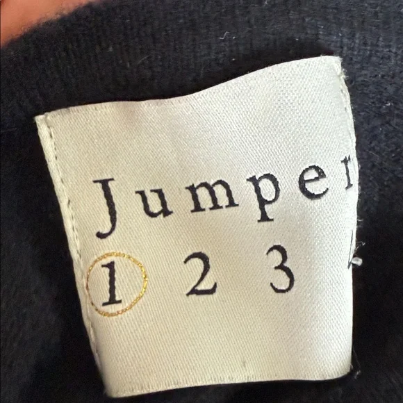 Jumper 1234 100% Cashmere Cardigan Sweater Christmas Holiday Star XS - Picture 4 of 5